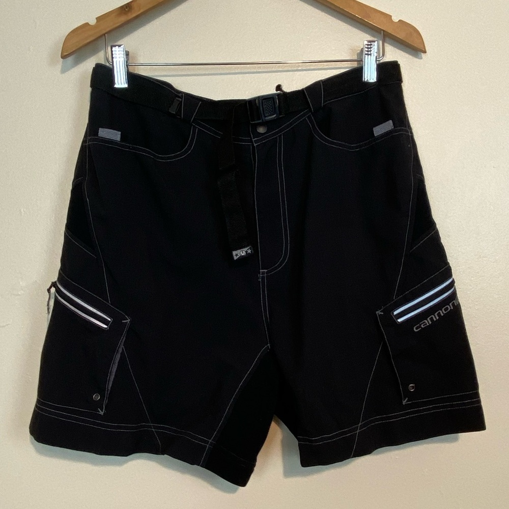 Cannondale Mountain Biking Shorts Men’s XL Black 100% NYLON